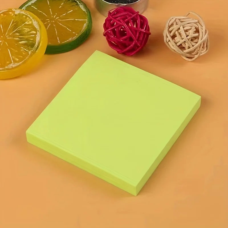 300-piece self-adhesive sticky note set - vibrant neon colors, Peel-off colored stickers,attractive stationery，students rewards