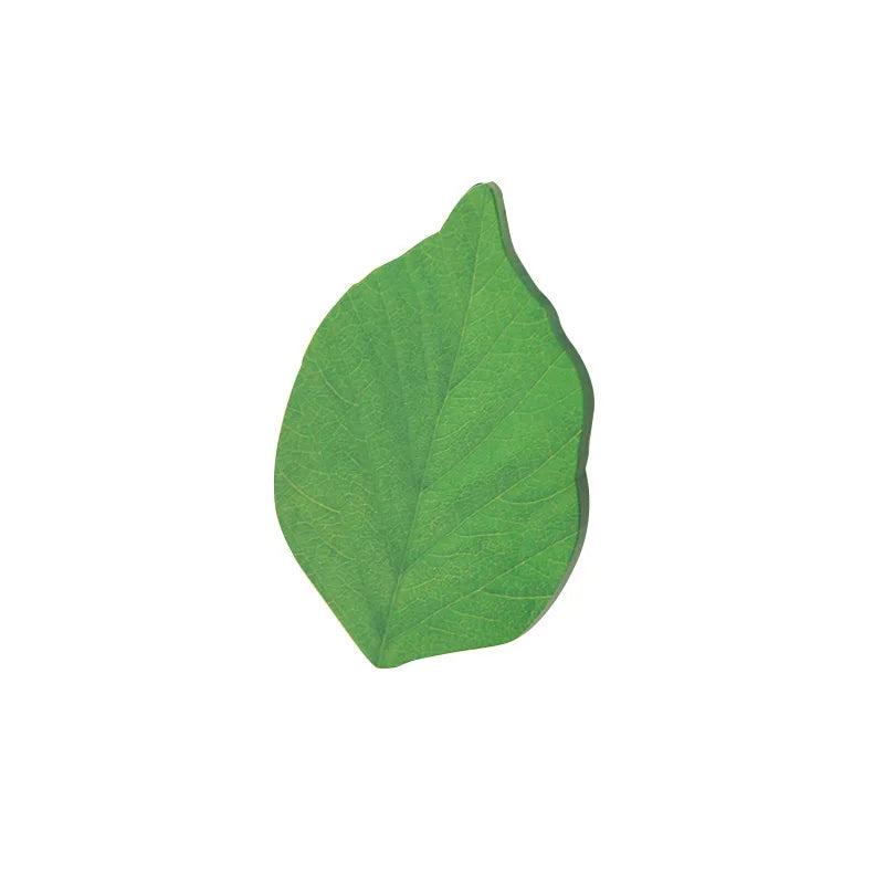 Bview Art 300pcs Lifelike Leaf Sticky Notes - Portable Blank Memo Pad, Nature-Themed Stationery for Office & School